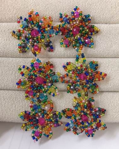 ARETES JARDIN MULTICOLOR