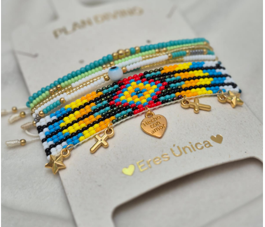 SET PULSERAS ALEGRIA TRIBAL