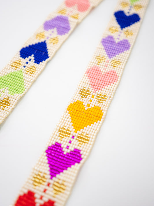 PORTACELULAR CORAZONES MULTICOLOR