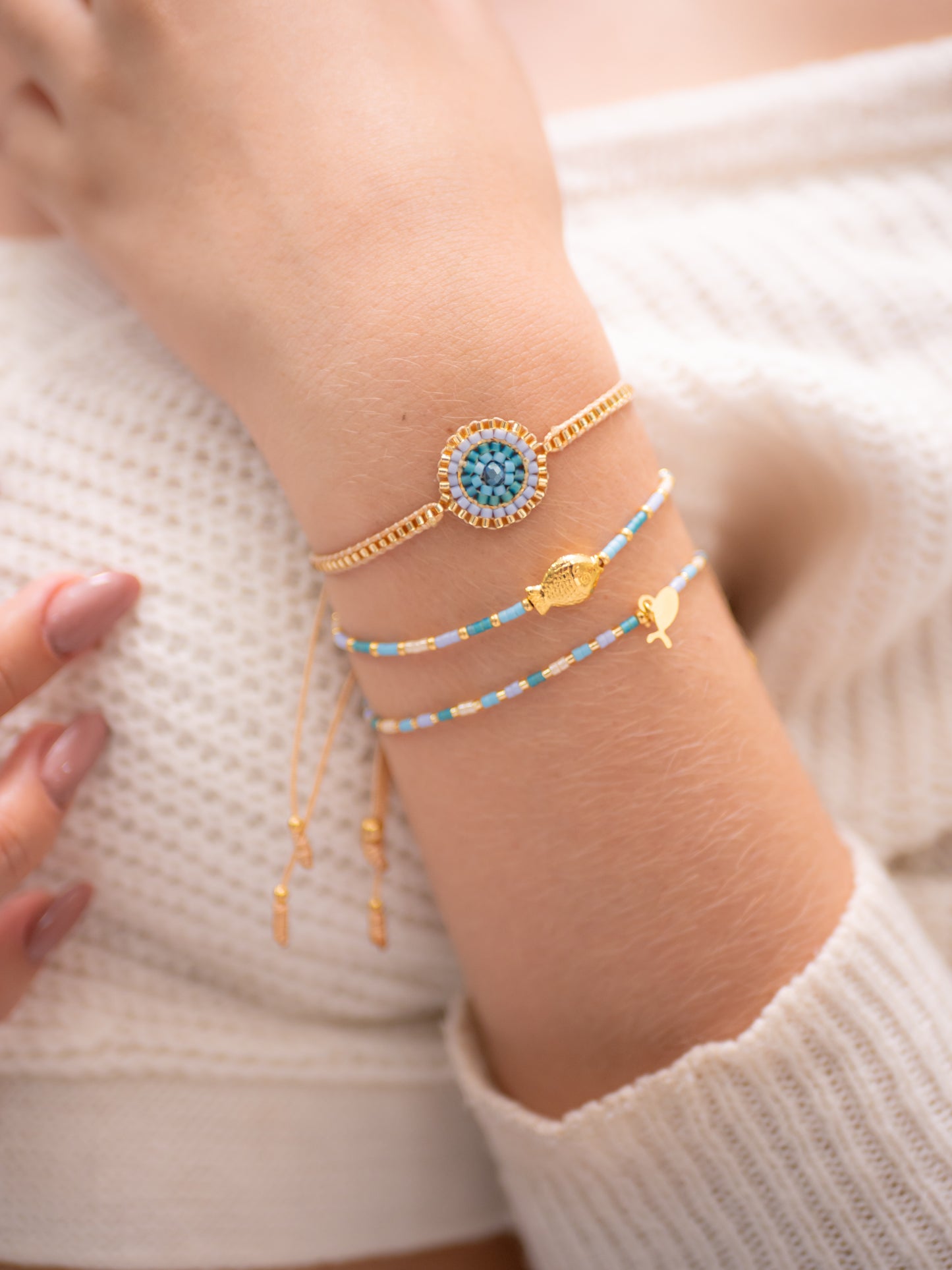 PULSERA MIYUKI TORNA AZUL