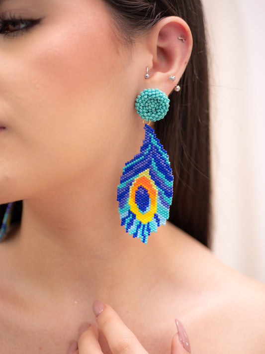 ARETES MIYUKI PLUMAJE REAL