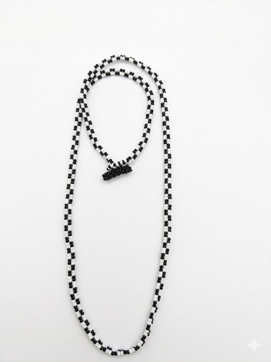 Collar Doble Tejido Mostacilla
