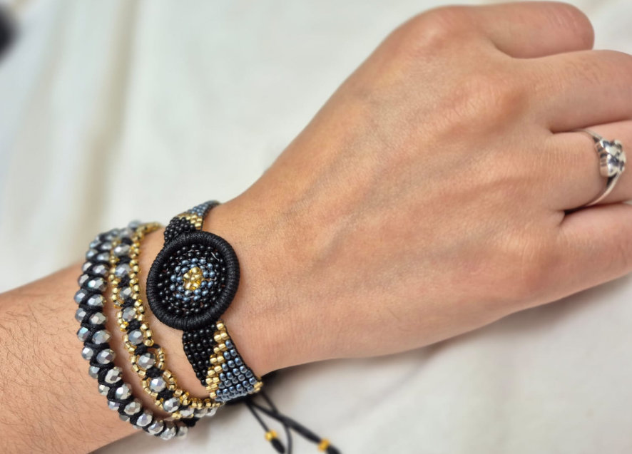 SET PULSERAS NOCHE ELEGANTE