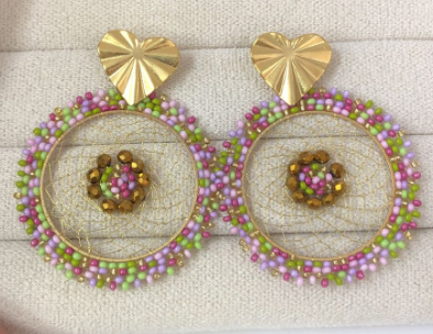 ARETES ATRAPASUEÑOS AMOR FLORAL