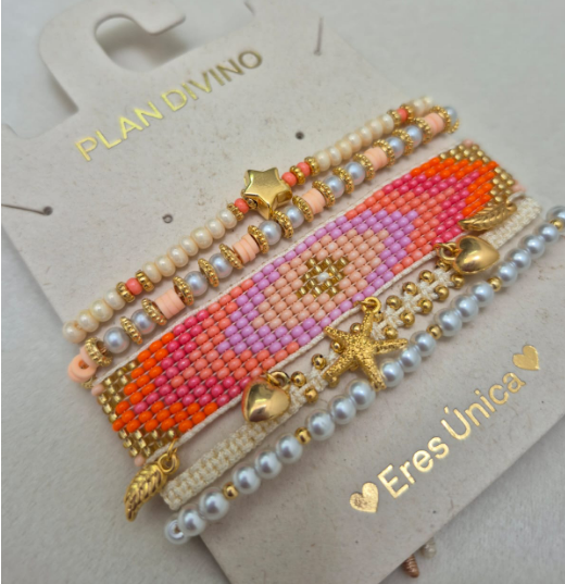 SET PULSERAS BRISAS TROPICAL